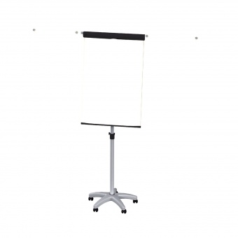 Flipchart fahrbar, magnethaftend, 2 seitlich ausklappbare Papierhalter, 